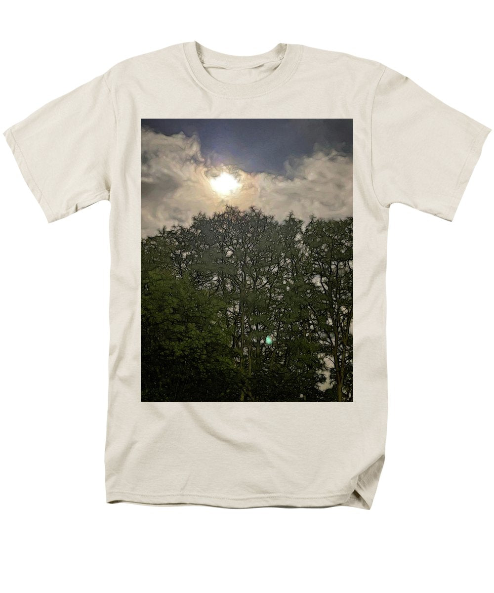 Harvest Moon Over Trees - Men's T-Shirt (Regular Fit)