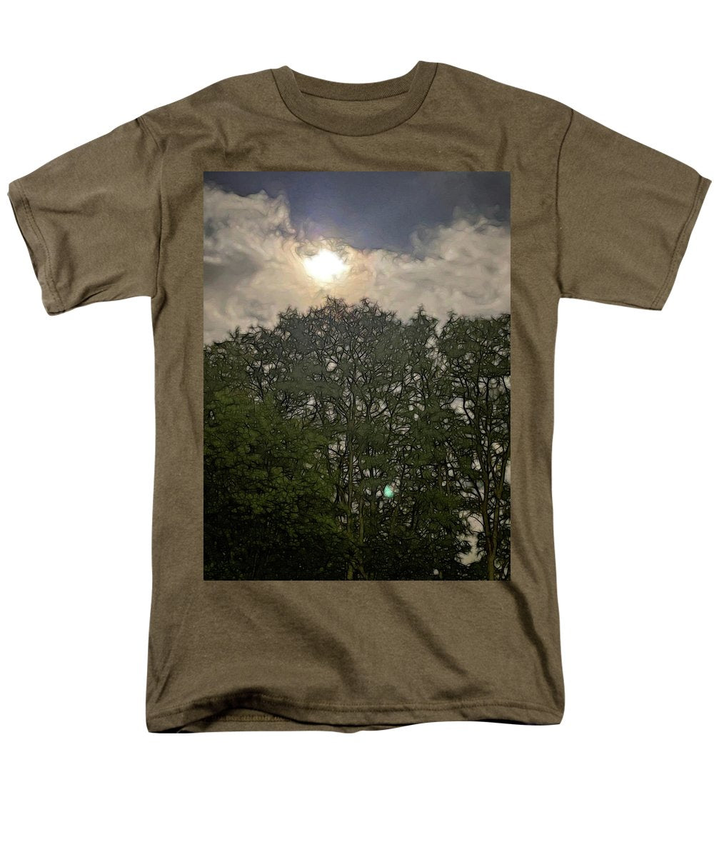 Harvest Moon Over Trees - Men's T-Shirt (Regular Fit)