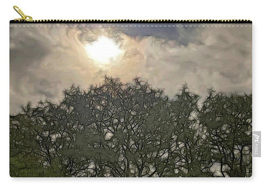 Harvest Moon Over Trees - Zip Pouch