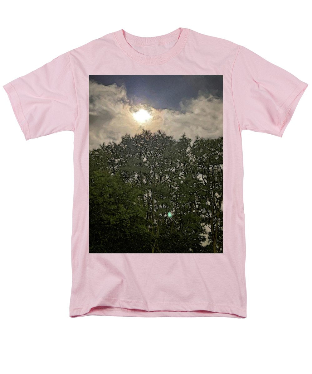 Harvest Moon Over Trees - Men's T-Shirt (Regular Fit)