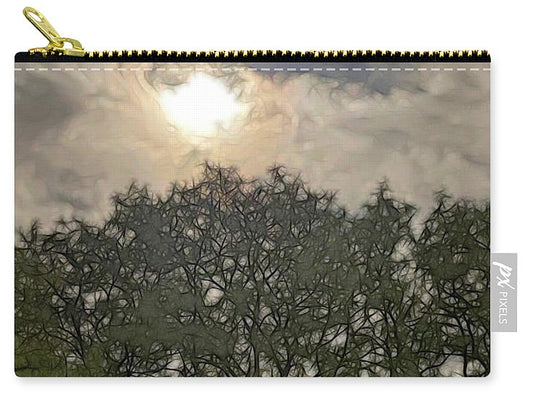 Harvest Moon Over Trees - Zip Pouch