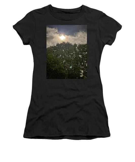 Harvest Moon Over Trees - Women's T-Shirt