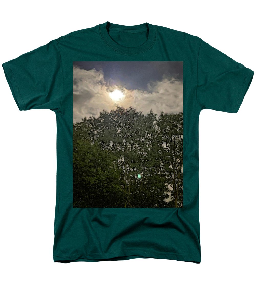 Harvest Moon Over Trees - Men's T-Shirt (Regular Fit)