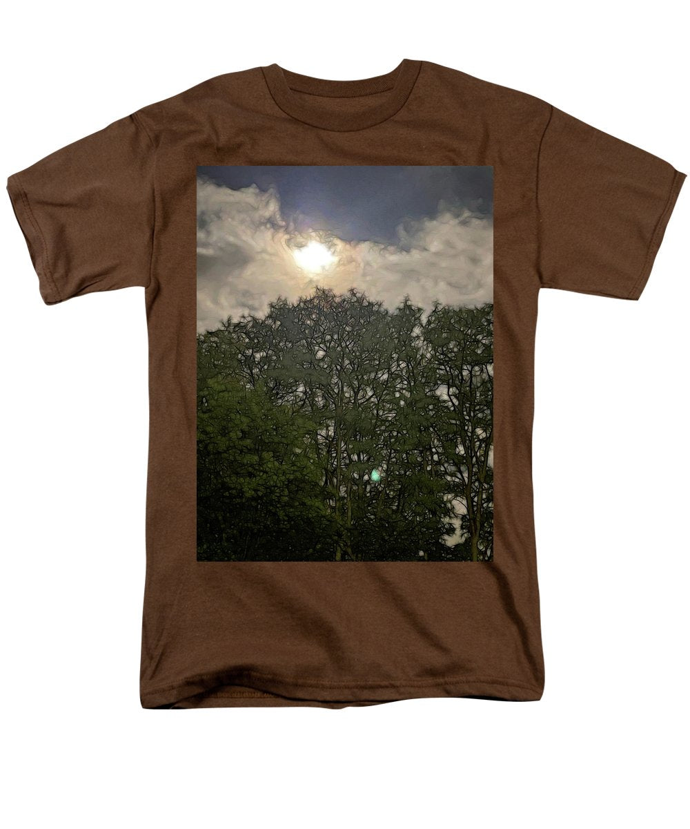 Harvest Moon Over Trees - Men's T-Shirt (Regular Fit)