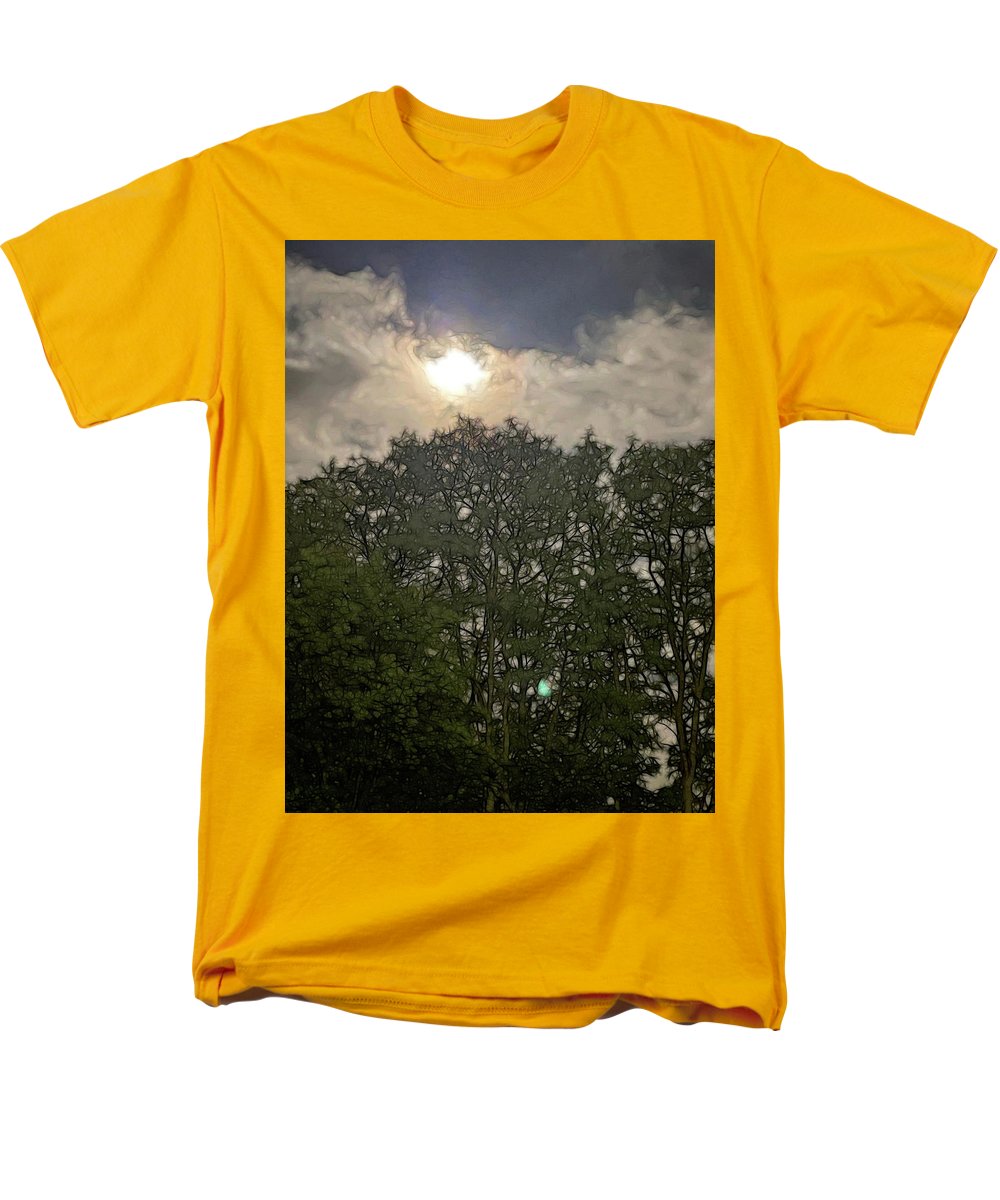 Harvest Moon Over Trees - Men's T-Shirt (Regular Fit)