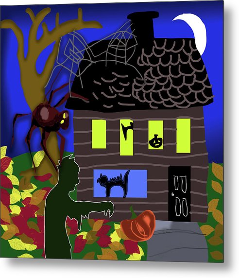 Haunted House - Metal Print