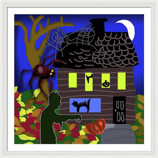 Haunted House - Framed Print