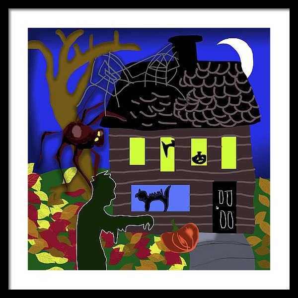 Haunted House - Framed Print