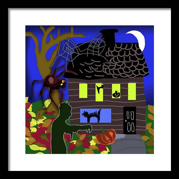 Haunted House - Framed Print