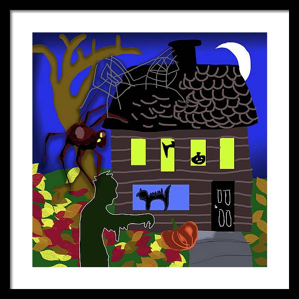 Haunted House - Framed Print