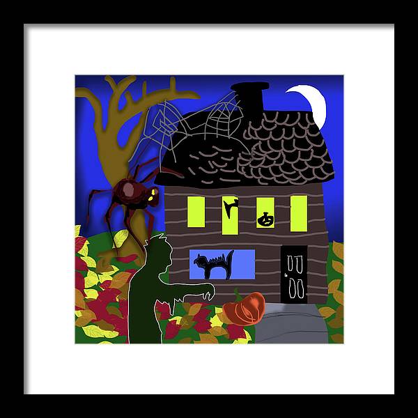 Haunted House - Framed Print