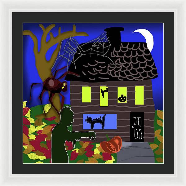 Haunted House - Framed Print