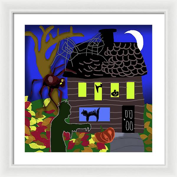 Haunted House - Framed Print