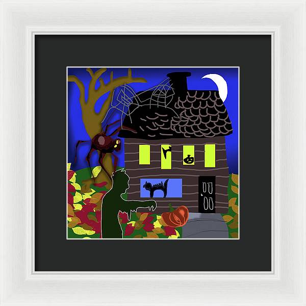 Haunted House - Framed Print