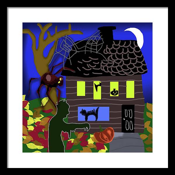 Haunted House - Framed Print
