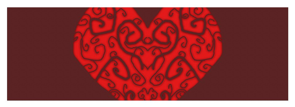 Heart Swirls - Yoga Mat