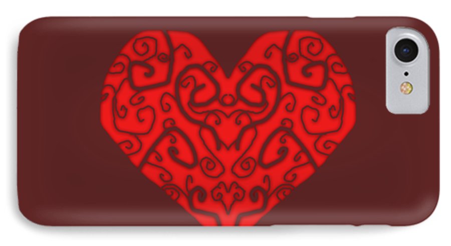 Heart Swirls - Phone Case