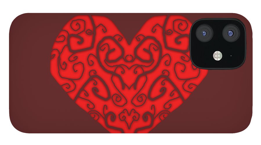 Heart Swirls - Phone Case
