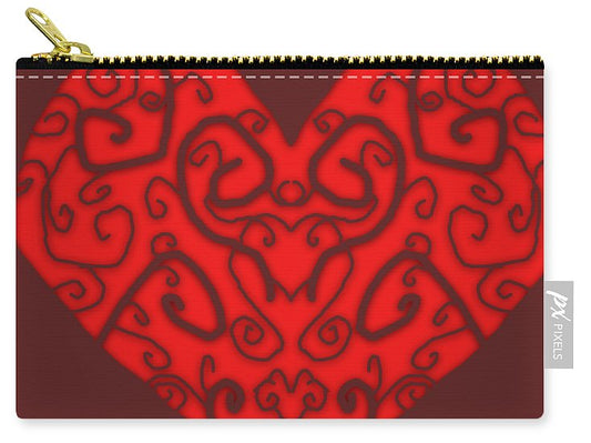 Heart Swirls - Carry-All Pouch