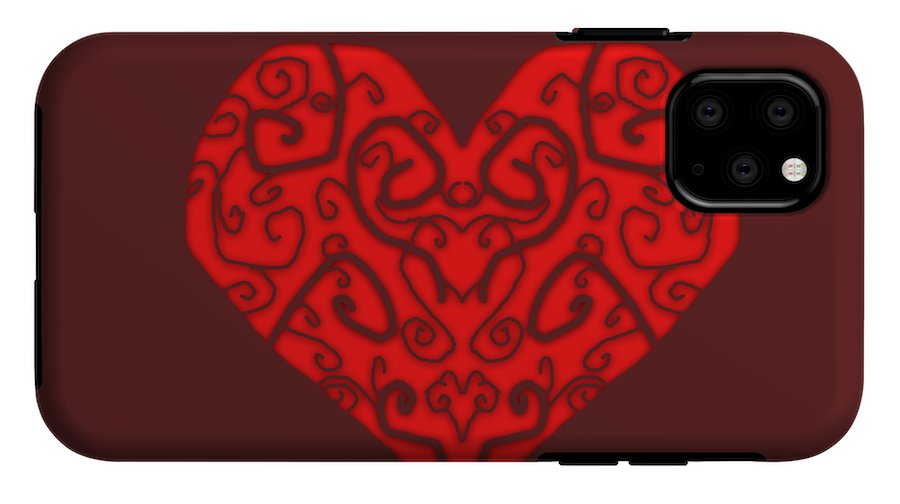Heart Swirls - Phone Case