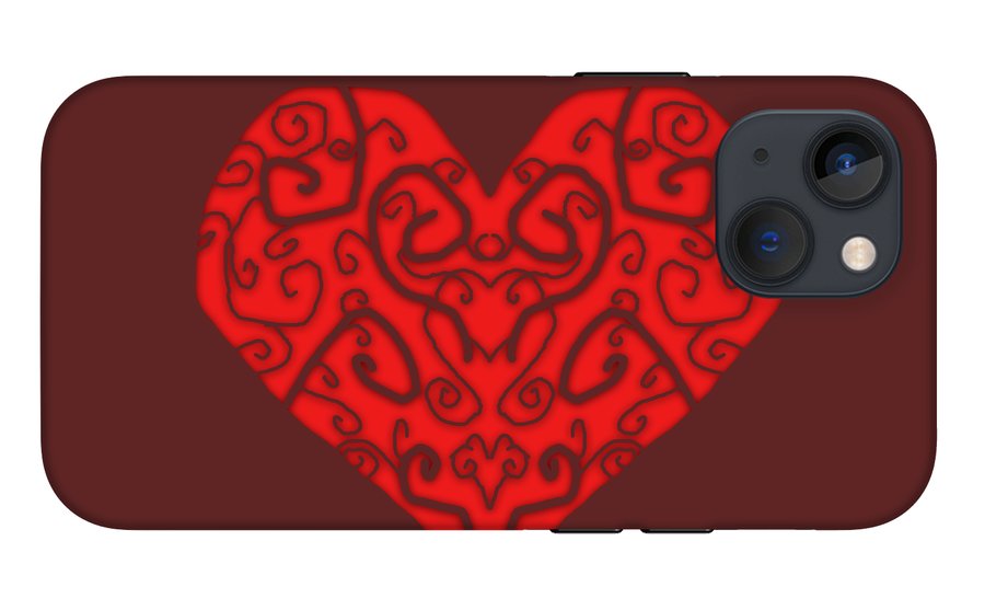 Heart Swirls - Phone Case