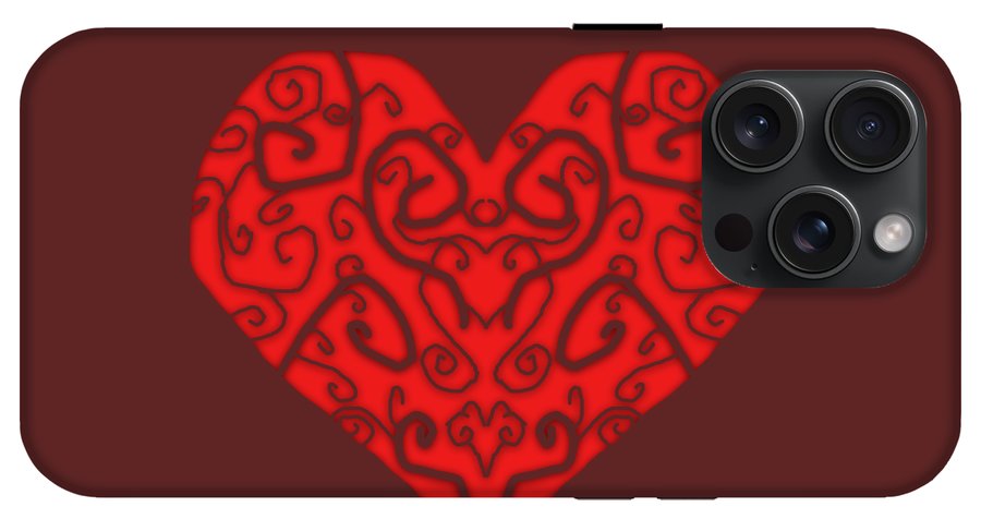 Heart Swirls - Phone Case