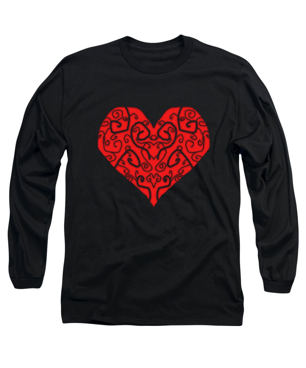 Heart Swirls - Long Sleeve T-Shirt
