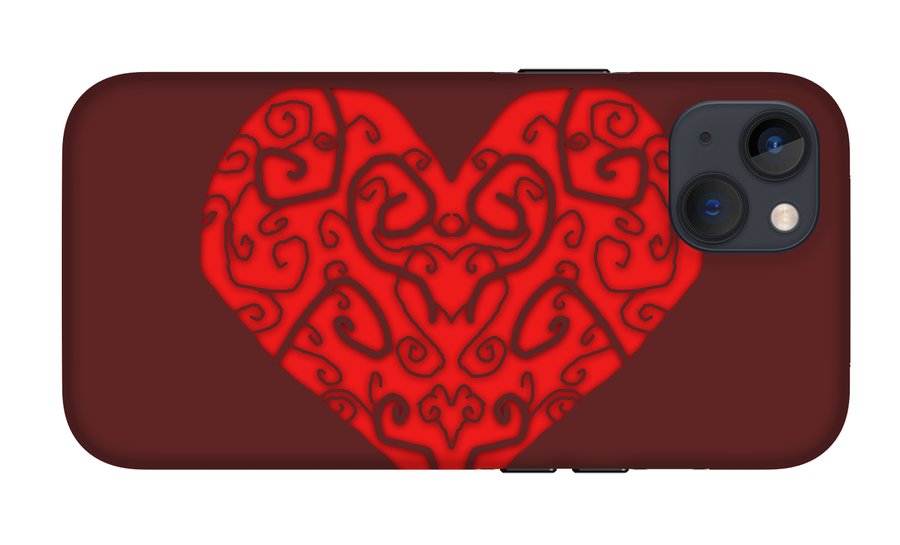 Heart Swirls - Phone Case