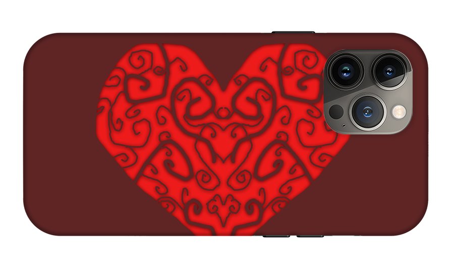 Heart Swirls - Phone Case