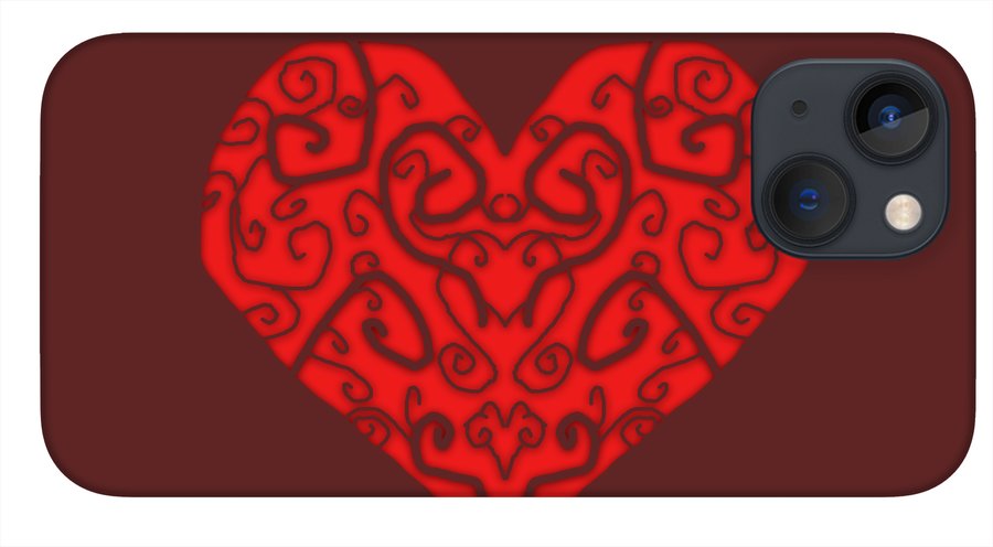 Heart Swirls - Phone Case