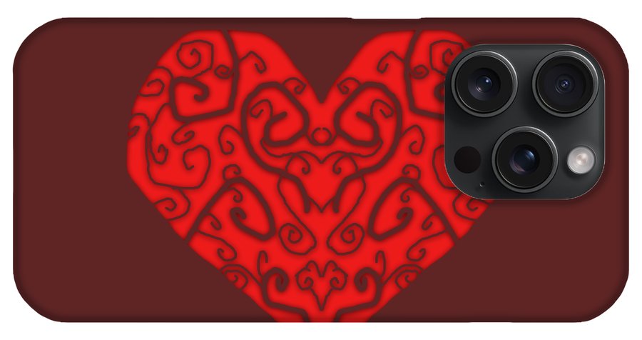 Heart Swirls - Phone Case