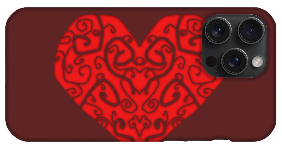 Heart Swirls - Phone Case