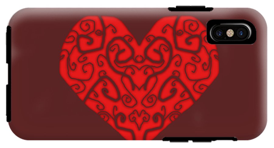 Heart Swirls - Phone Case