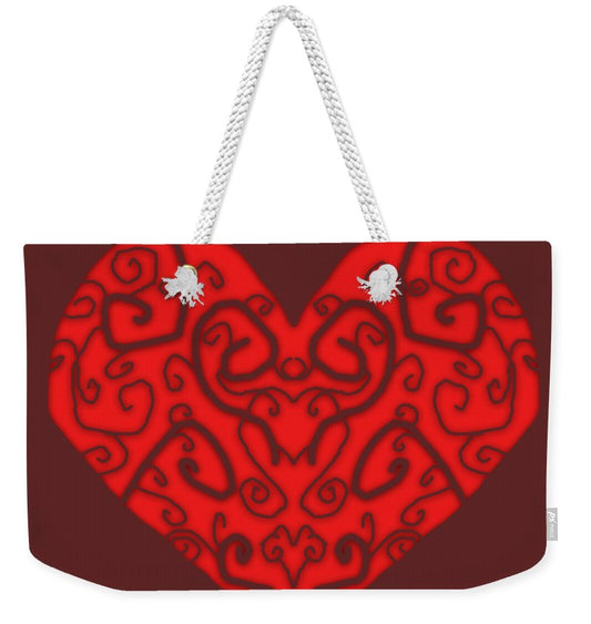 Heart Swirls - Weekender Tote Bag