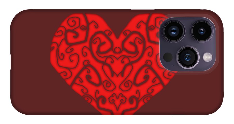 Heart Swirls - Phone Case