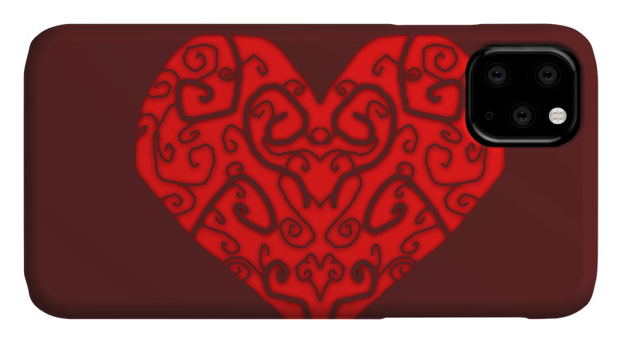 Heart Swirls - Phone Case
