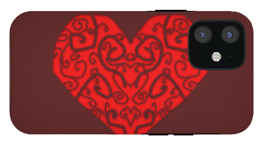 Heart Swirls - Phone Case