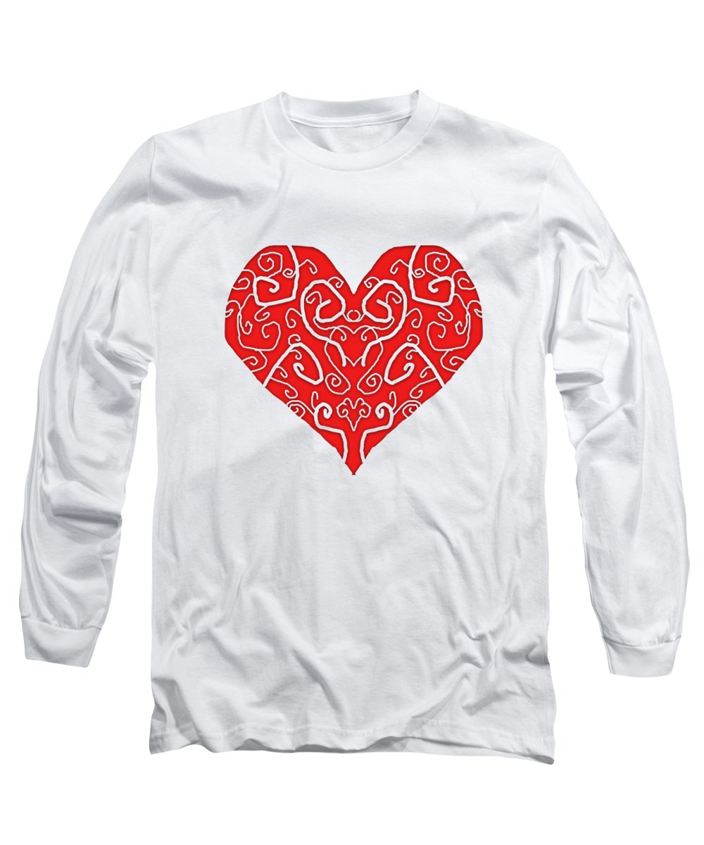Heart Swirls - Long Sleeve T-Shirt