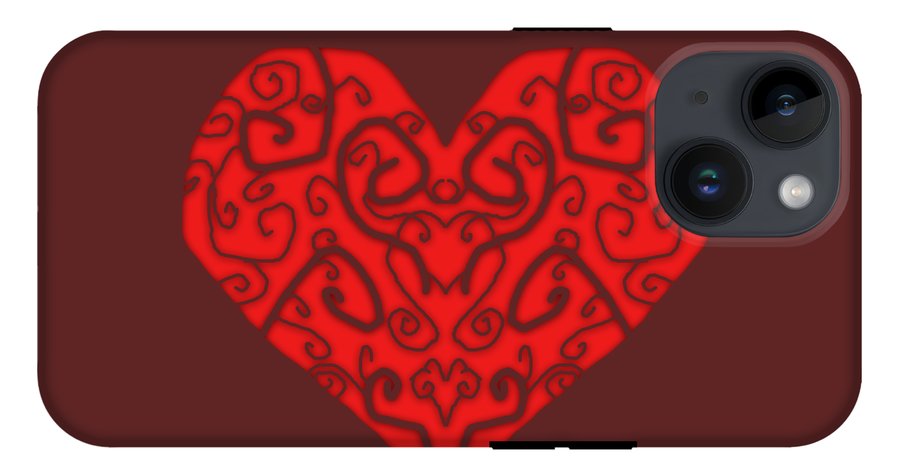 Heart Swirls - Phone Case