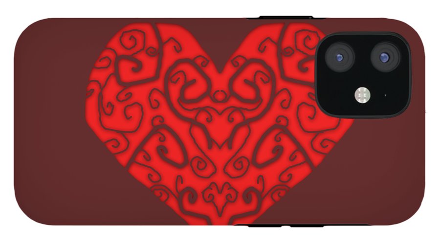 Heart Swirls - Phone Case