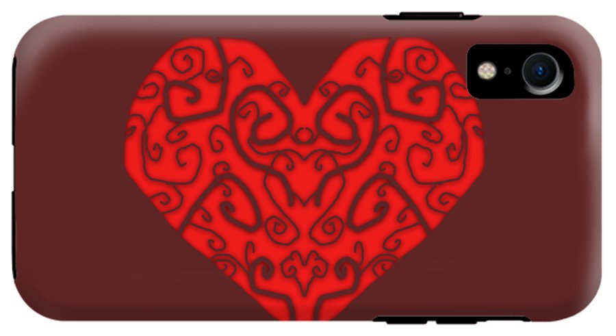 Heart Swirls - Phone Case
