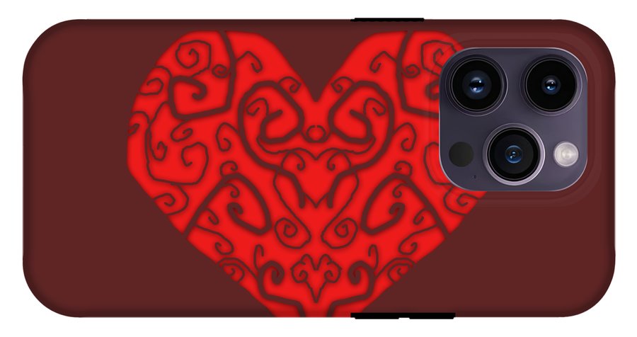 Heart Swirls - Phone Case