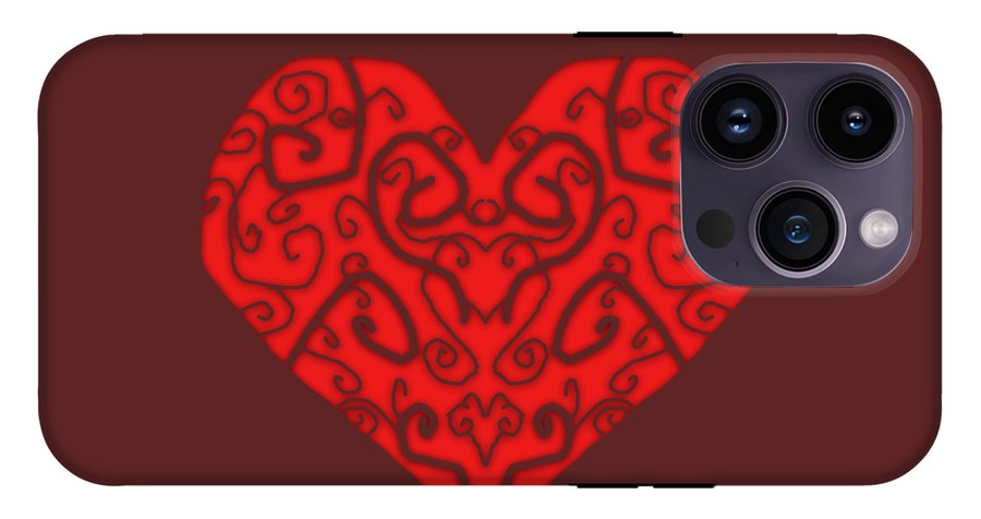 Heart Swirls - Phone Case
