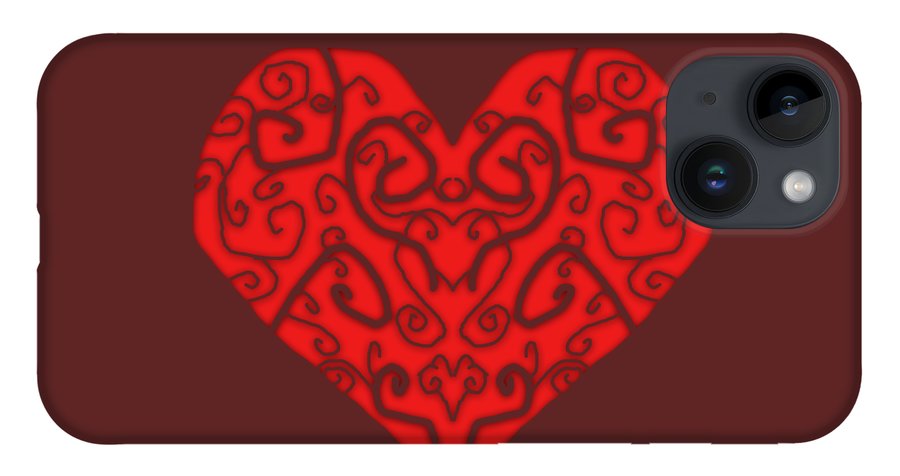 Heart Swirls - Phone Case