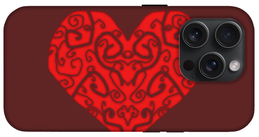Heart Swirls - Phone Case