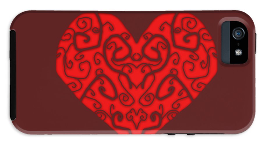 Heart Swirls - Phone Case