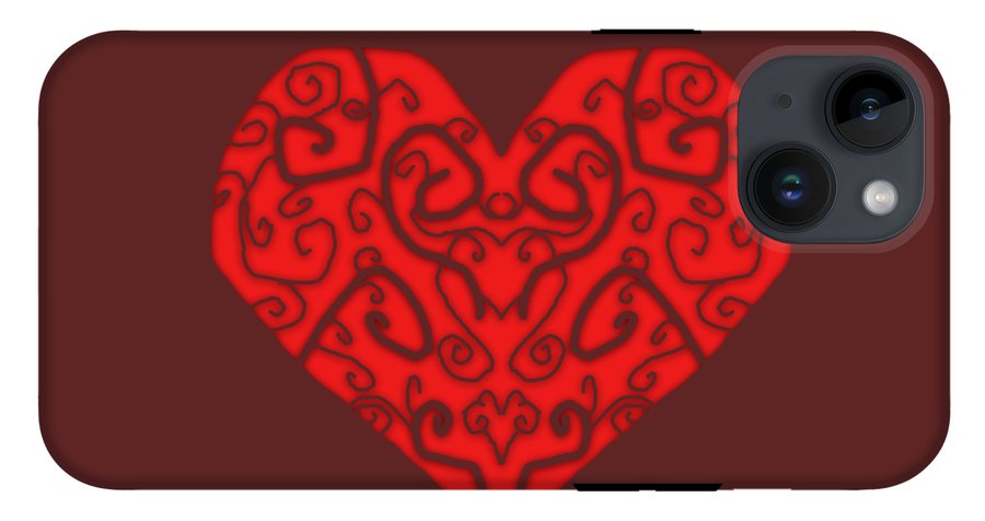Heart Swirls - Phone Case