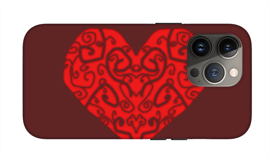 Heart Swirls - Phone Case
