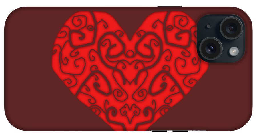 Heart Swirls - Phone Case