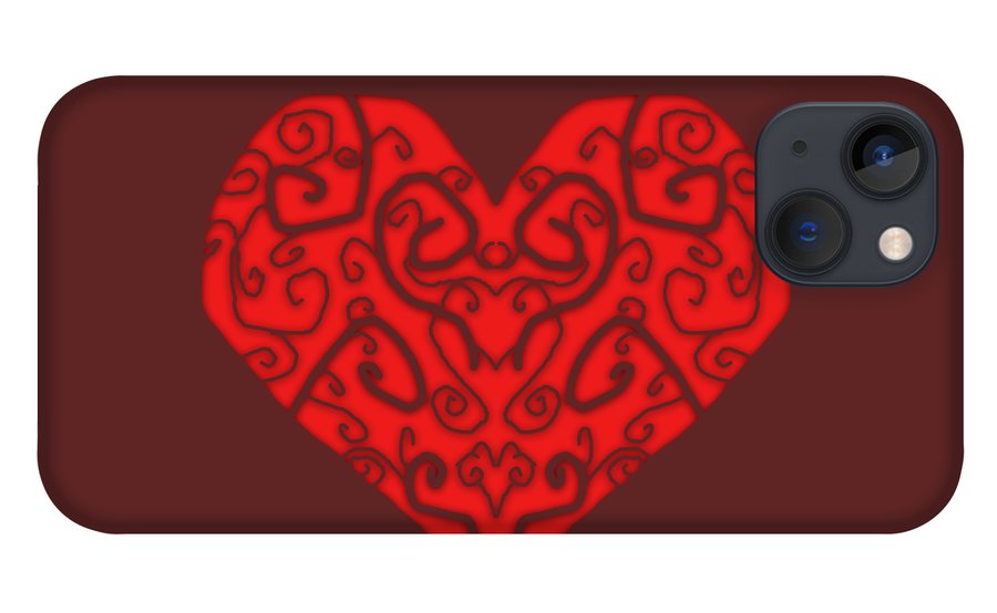 Heart Swirls - Phone Case